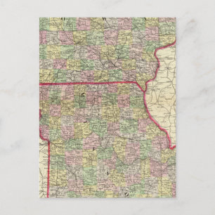 Iowa, Missouri Vykort
