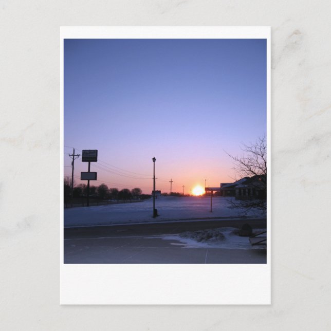 Iowa Morgon Vykort (Framsida)