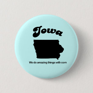 Iowa Motto - Vi gör fantastisk sak Knapp