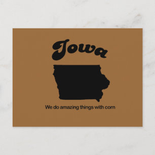 Iowa Motto - Vi gör fantastisk sak Vykort