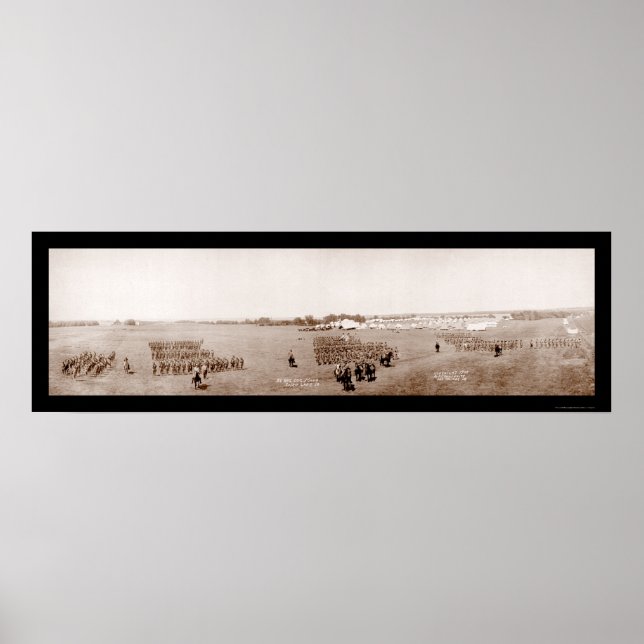 Iowa National Guard Photo 1908 Poster (Framsidan)