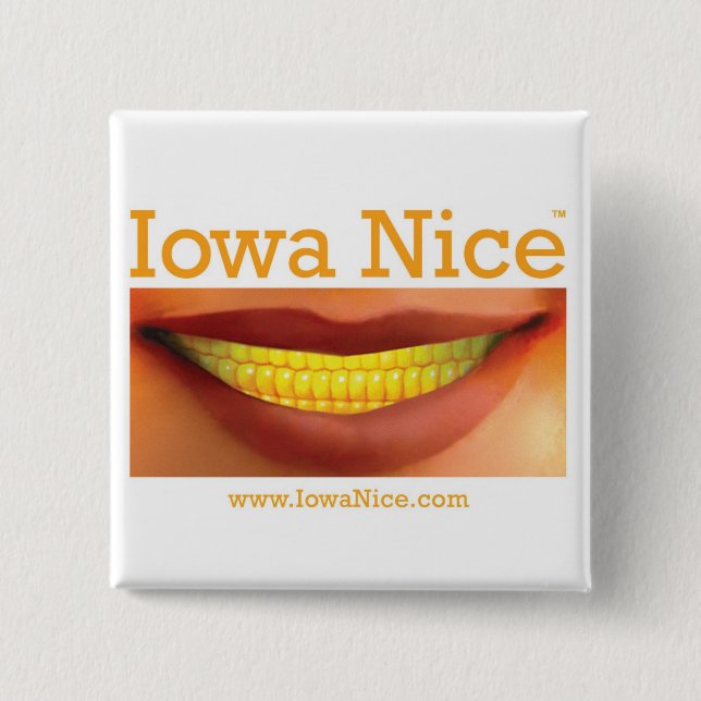 Iowa Nice knäppas Knapp (Framsida)
