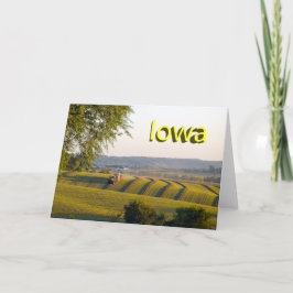 Iowa Note Card Helgkort