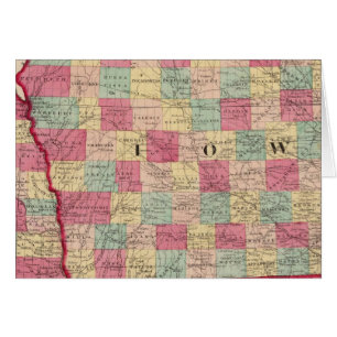 Iowa och Nebraska 2 Hälsningskort
