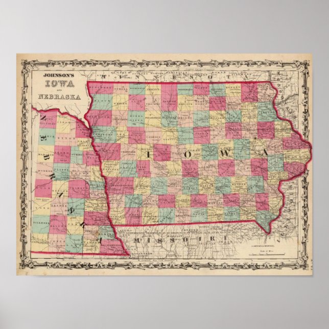 Iowa och Nebraska 2 Poster (Framsidan)