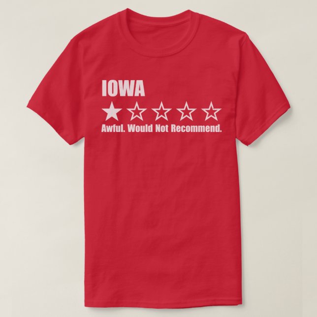 Iowa One Review TShirt 1 T Shirt (Design framsida)