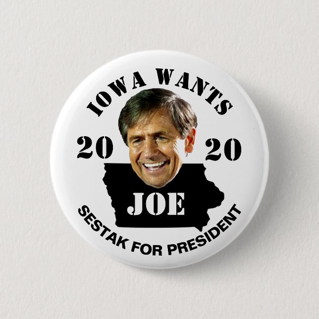 Iowa önskar den Joe Sestak presidenten i 2020 Knapp (Framsida)