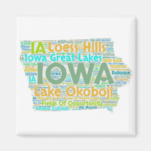 Iowa ordmoln magnet