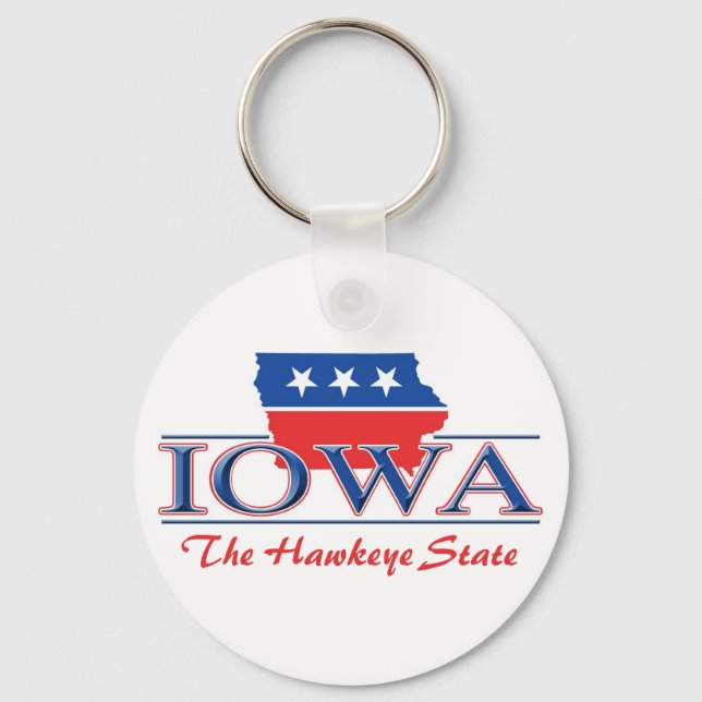 Iowa Patriotic Keychain Nyckelring (Framsida)
