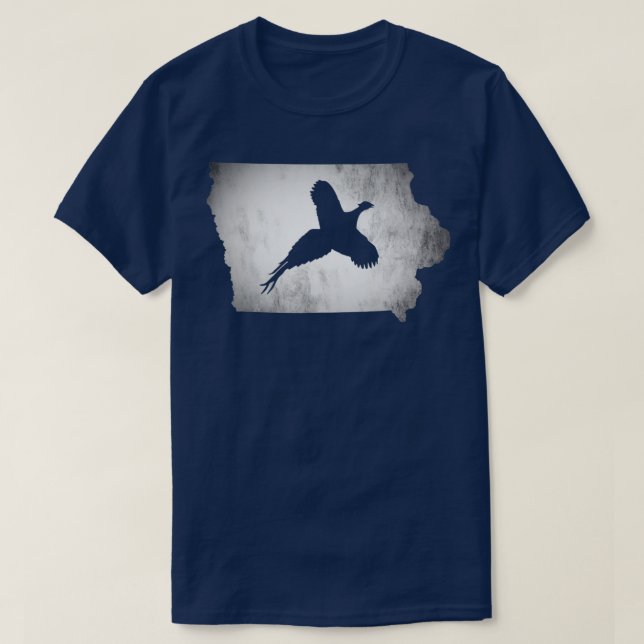 Iowa Pheasant Hunting T Shirt (Design framsida)