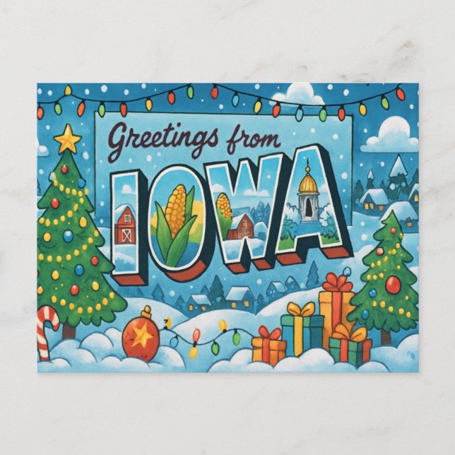 IOWA Postkort Vykort (Framsida)