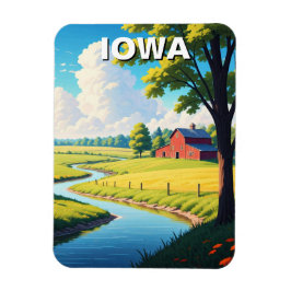 Iowa Red Barn Magnet