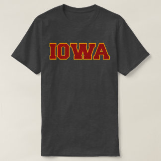 Iowa röd och guld t shirt