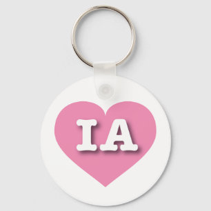 Iowa Rosa Heart - I kärlek IA Nyckelring