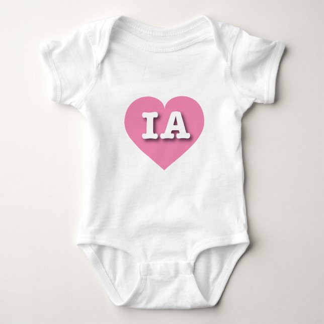 Iowa Rosa Heart - I kärlek IA T Shirt (Framsida)