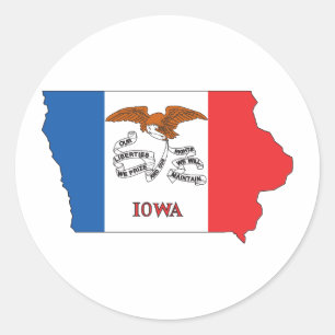 Iowa Runt Klistermärke