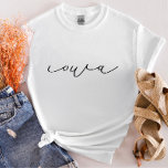 Iowa Script State Women's T-Shirt<br><div class="desc">Vi lägger alltid till nya mönster varje dag!</div>