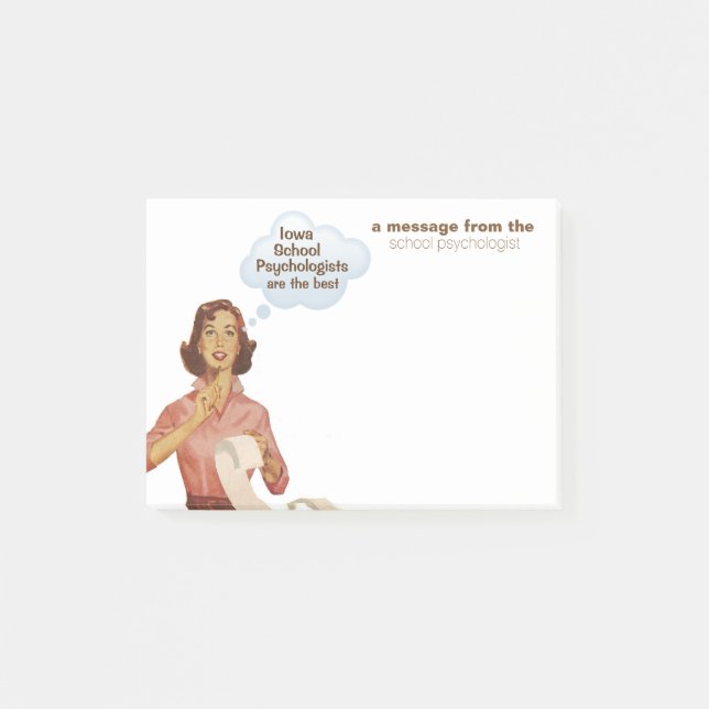 Iowa skolar psykologer är det bäst (Posta-) Post-it Block (Framsida)