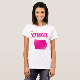 Iowa som är statlig i rosor tee shirt