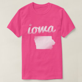 Iowa som är statlig i vit t shirt