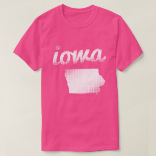 Iowa som är statlig i vit t shirt