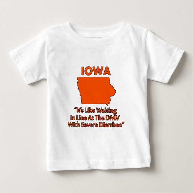 Iowa - Som att vänta i kö på Vägverket... T-shirt (Framsida)