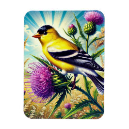 Iowa State Bird Östra Goldfinch Magnet