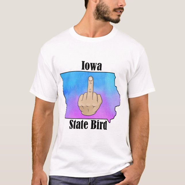 Iowa State bird t-shirt mitten finger färg (Framsida)