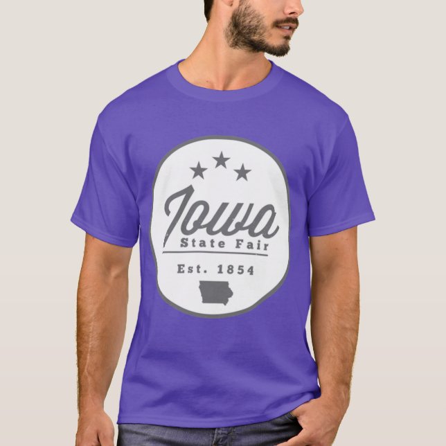 Iowa State Fair Est 1854 Oversized T Shirt (Framsida)
