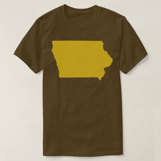 Iowa State karta TShirt T Shirt (Design framsida)