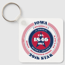 Iowa State Keychain Nyckelring
