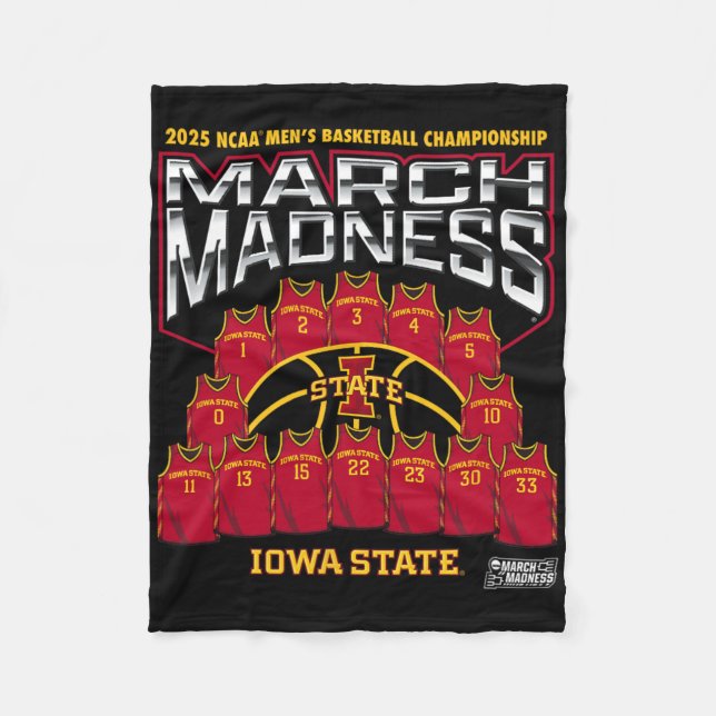 Iowa State March Madness 2025 Men's Sketll Nil  Fleecefilt (Framsidan)