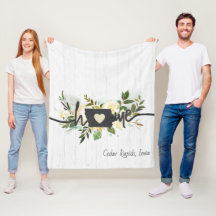 Iowa State Personlig Chicen Home City Rustic