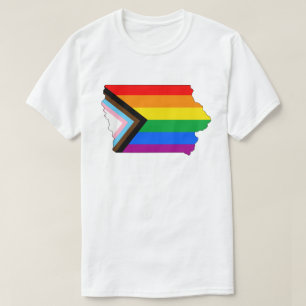 Iowa State Pride HBTQ+ Progress Pride T Shirt