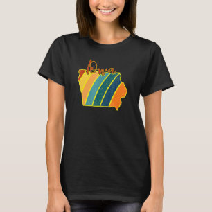 Iowa State Pride Sunset I Kärlek Iowa T Shirt
