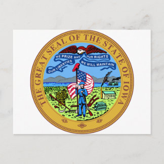 Iowa State Seal Vykort