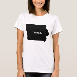 Iowa-staten Karta Belong T Shirt
