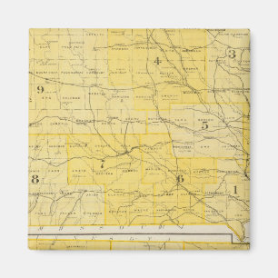Iowa-staten Kartor Magnet