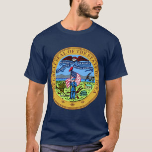 Iowa statens sigill t shirt
