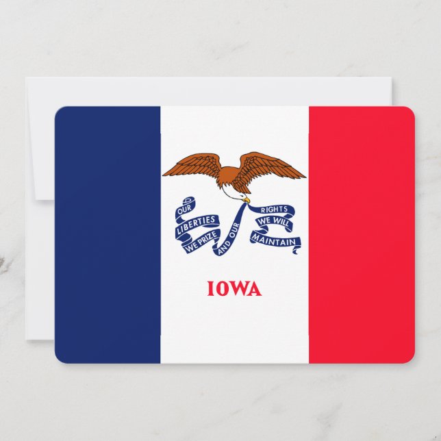 Iowa Statlig flagga Design (Framsida)