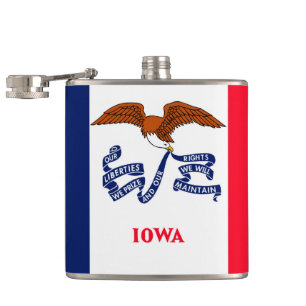 Iowa Statlig flagga Design Fickplunta