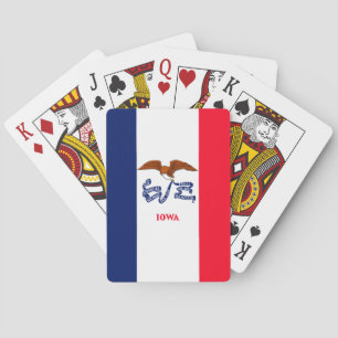 Iowa Statlig flagga Design Spelkort