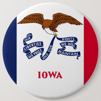 Iowa statlig flagga knapp
