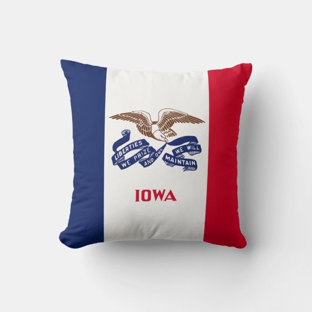 Iowa Statlig flagga Kudde (Framsida)