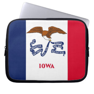 Iowa Statlig flagga Laptop sleeve