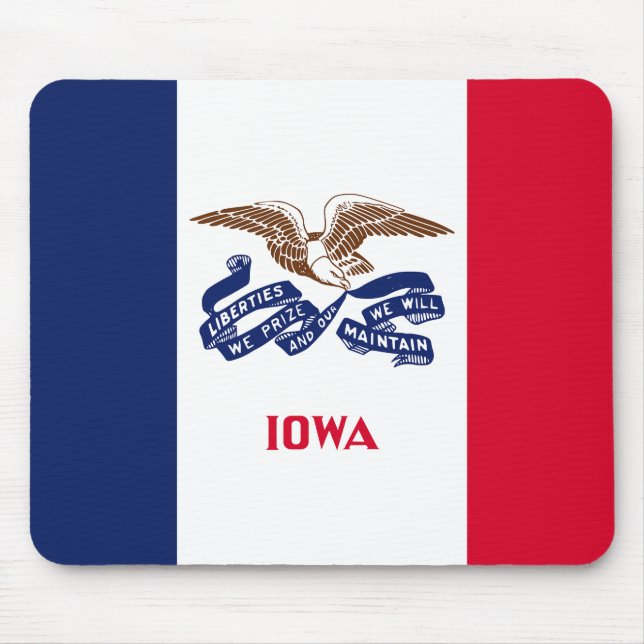 Iowa Statlig flagga Musmatta (Framsidan)