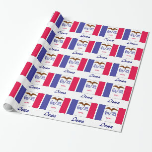 Iowa statlig flagga presentpapper