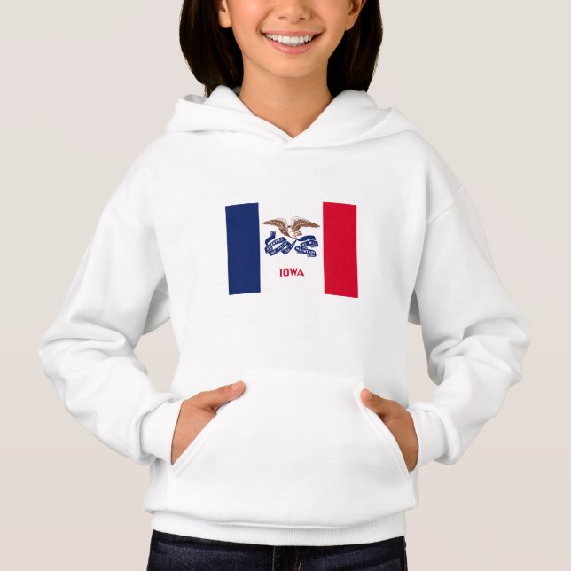 Iowa Statlig flagga T Shirt (Framsida)