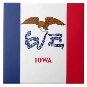 Iowa Statlig flagga Tile Kakelplatta