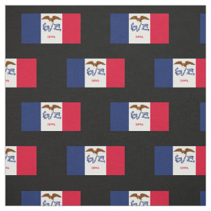 Iowa statlig flagga tyg